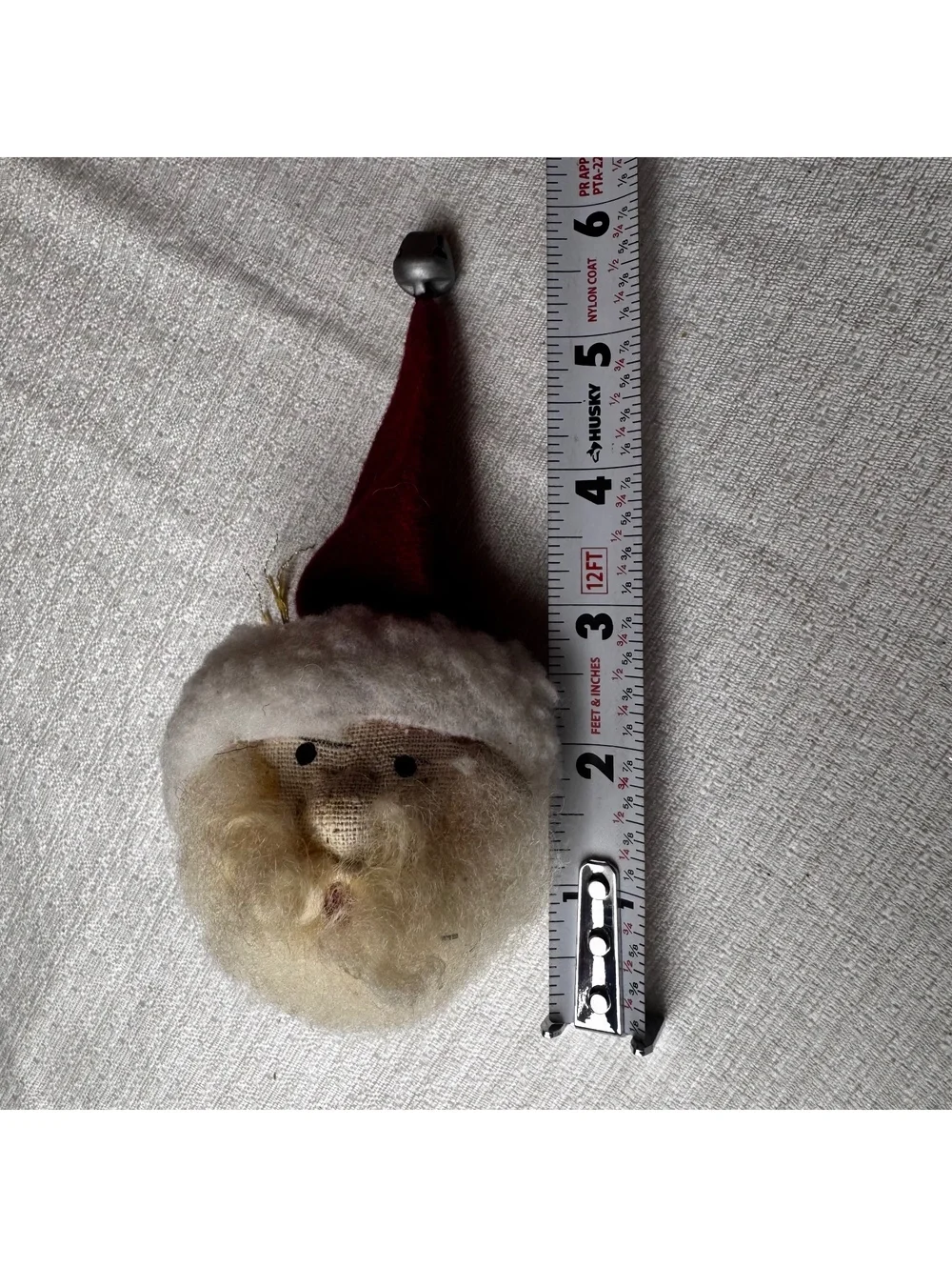 Vintage Collectable Creations Santa Face Ornament 1989 Handmade USA Christmas